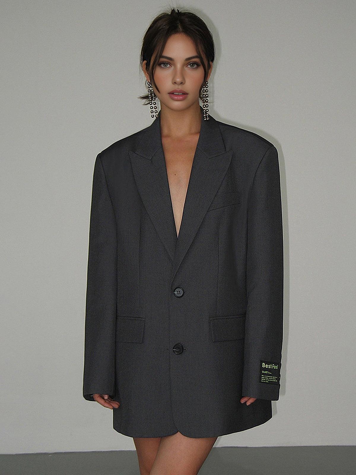 Blazer oversize classique femme Emilia – Power blazer chic & intemporel
