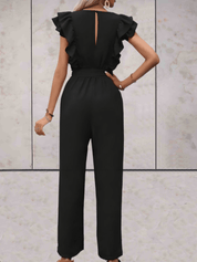 Nellie | Combinaison femme élégante – Volants & cordon taille ajustable