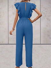 Nellie | Combinaison femme élégante – Volants & cordon taille ajustable