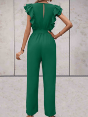 Nellie | Combinaison femme élégante – Volants & cordon taille ajustable