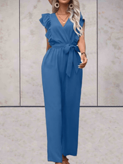 Nellie | Combinaison femme élégante – Volants & cordon taille ajustable