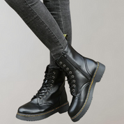 Bottes en cuir femme Silky – boots à lacets, finition luxe