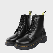 Bottes en cuir femme Silky – boots à lacets, finition luxe