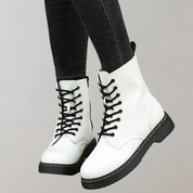 Bottes en cuir femme Silky – boots à lacets, finition luxe