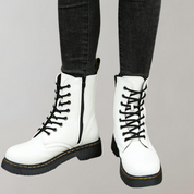 Bottes en cuir femme Silky – boots à lacets, finition luxe