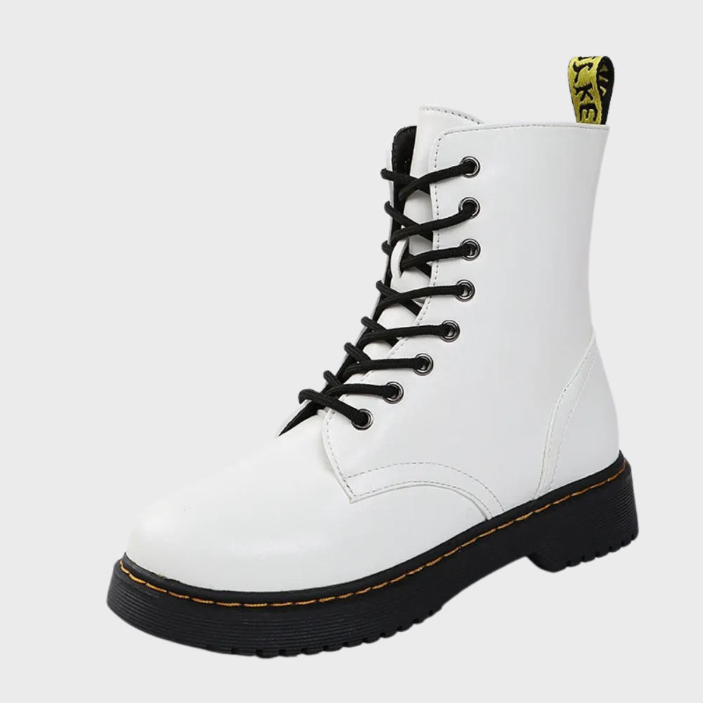 Bottes en cuir femme Silky – boots à lacets, finition luxe
