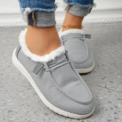 Bottines hiver femme MAREN – chaussures chaudes slip-on doublées peluche
