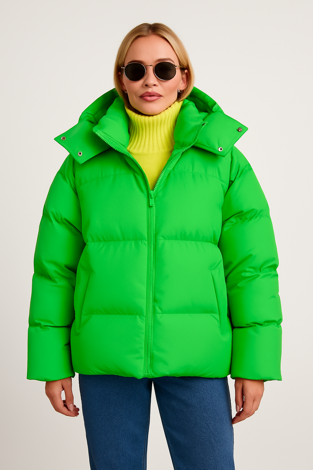 ISA | Manteau d’hiver femme – Matelassé avec capuche & design intemporel