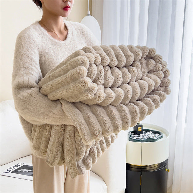 FluffyDreams | Plaid Luxe en Fausse Fourrure – Ultra-Doux, Chaud & Élégant
