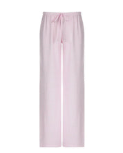 Pantalon femme rayé coupe droite – Taille ajustable & style décontracté chic