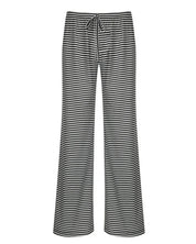 Pantalon femme rayé coupe droite – Taille ajustable & style décontracté chic