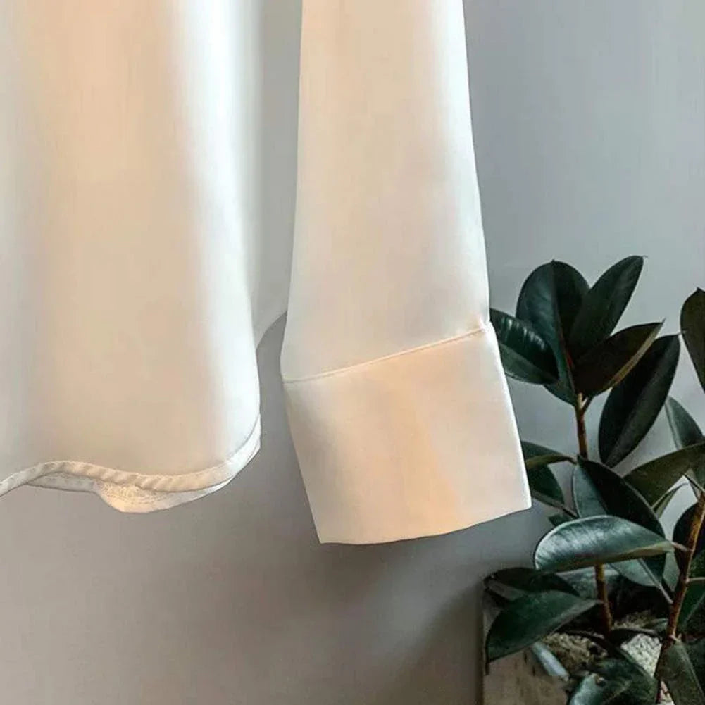 Blouse femme Myra en soie – Classique et élégante à manches longues | Vardi Dante