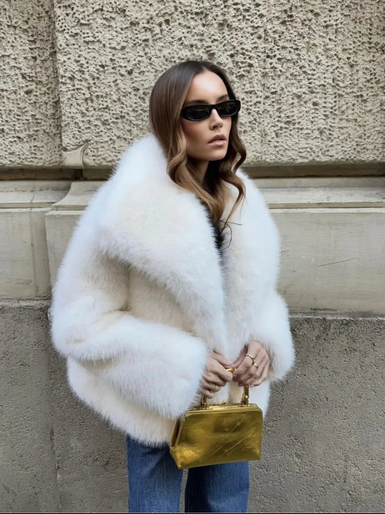 Manteau Suzy en fausse fourrure femme – édition limitée chaude & chic
