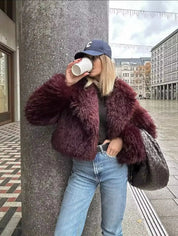 Manteau Suzy en fausse fourrure femme – édition limitée chaude & chic