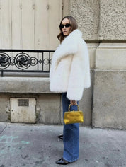 Manteau Suzy en fausse fourrure femme – édition limitée chaude & chic