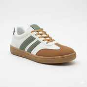 Baskets rétro Renzo unisex – low-top avec semelle gum