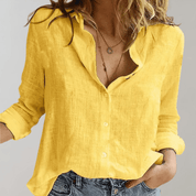 Chemisier coton “Gleame” femme — blouse basique stylée multi-couleurs