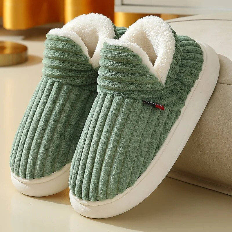 Chaussons femme CozyCuddle – pantoufles chaudes sherpa avec semelle antidérapante