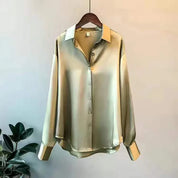 Blouse femme Myra en soie – Classique et élégante à manches longues | Vardi Dante