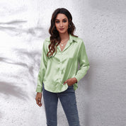 Blouse femme Shila en satin – Légère, élégante et chic d’été | Vardi Dante