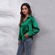Blouse femme Shila en satin – Légère, élégante et chic d’été | Vardi Dante