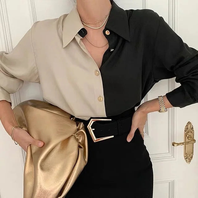 Blouse vintage femme – élégante chemise classique & détails raffinés