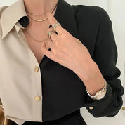 Blouse vintage femme – élégante chemise classique & détails raffinés