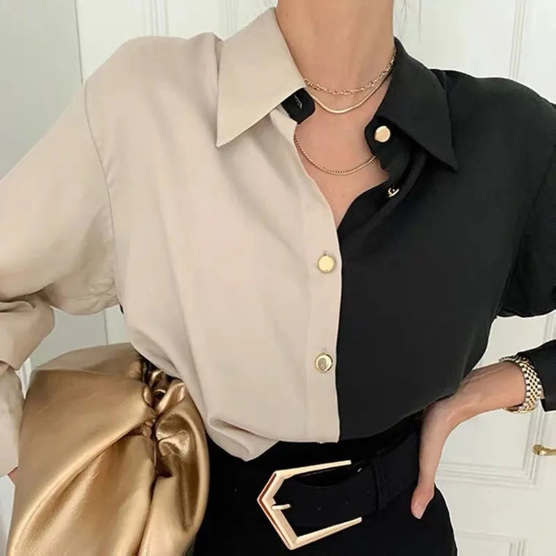 Blouse vintage femme – élégante chemise classique & détails raffinés