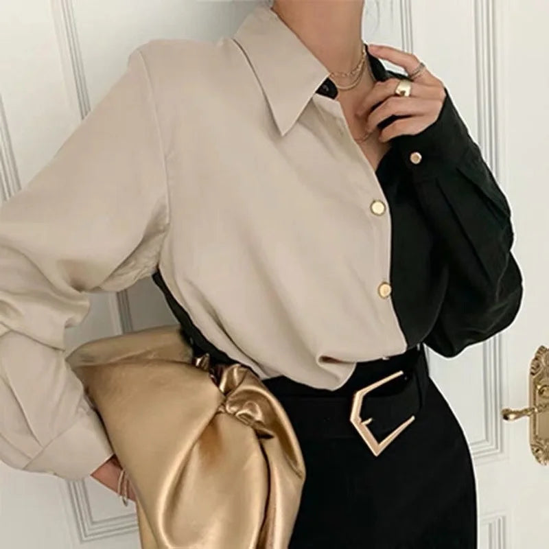 Blouse vintage femme – élégante chemise classique & détails raffinés