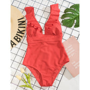 Maillot de bain femme Boho Vardi Dante – Une-pièce sexy avec col V et dos noué