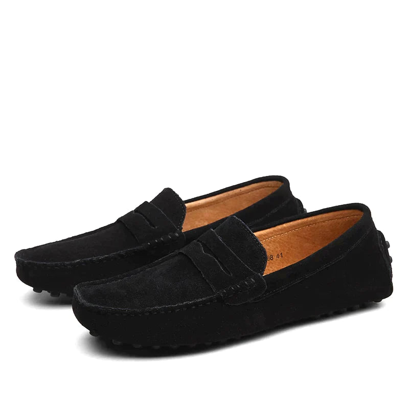 Mocassins homme Harvey en suède italien – Élégance et confort