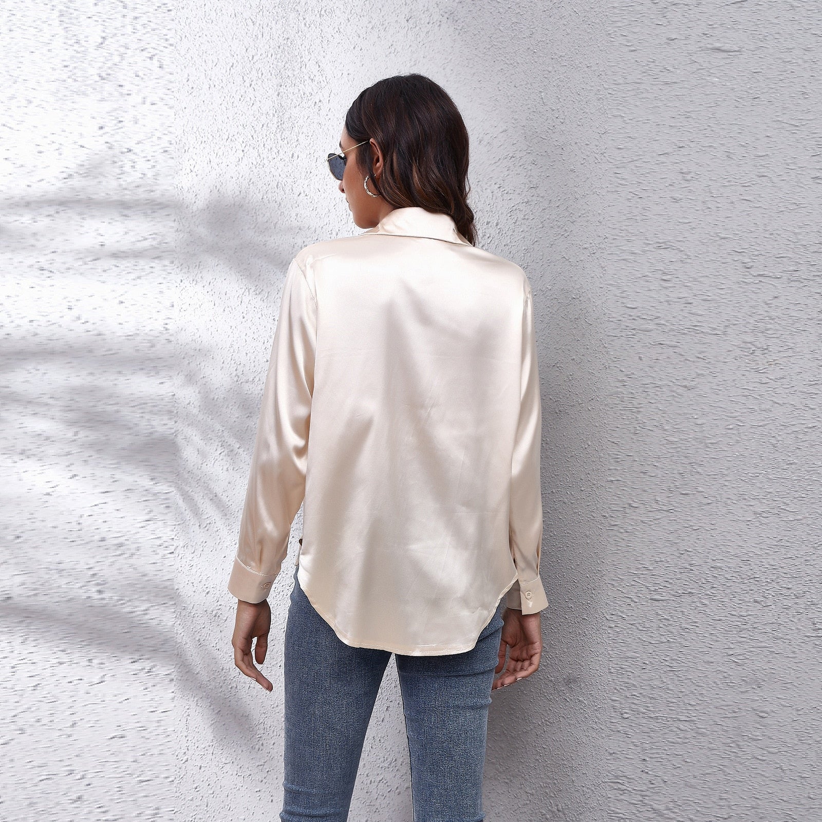 Blouse femme Shila en satin – Légère, élégante et chic d’été | Vardi Dante