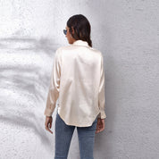 Blouse femme Shila en satin – Légère, élégante et chic d’été | Vardi Dante