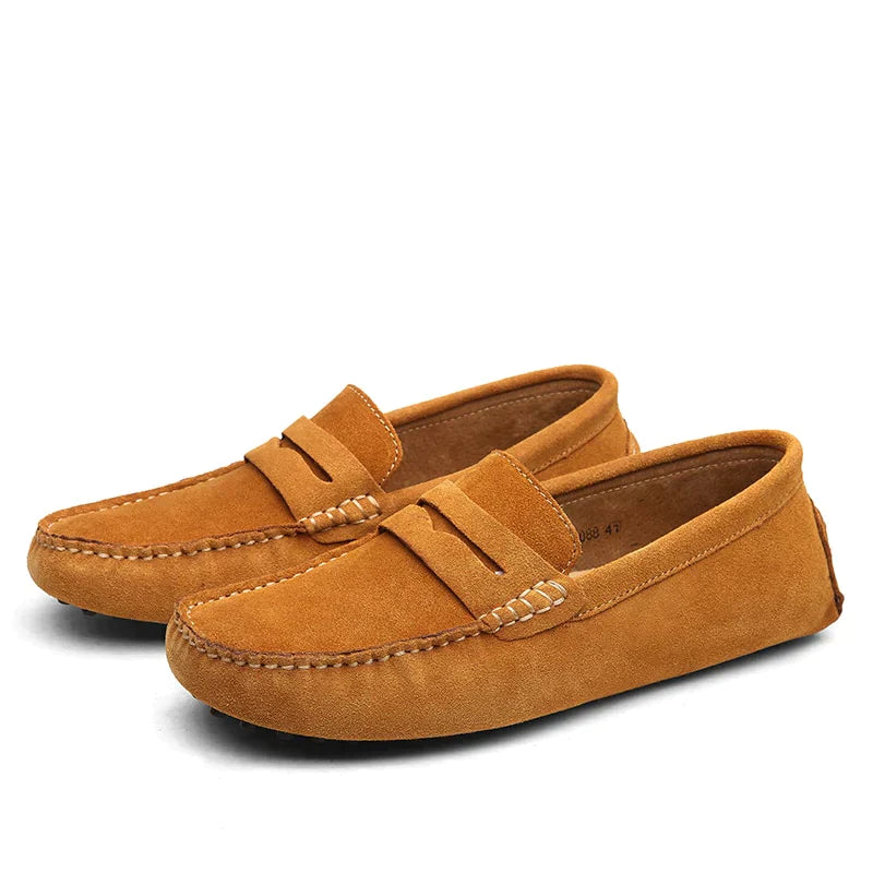 Mocassins homme Harvey en suède italien – Élégance et confort