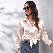 Blouse femme Shila en satin – Légère, élégante et chic d’été | Vardi Dante