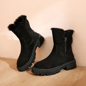 Bottines d’hiver femme – bottes chaudes à doublure thermique & déperlantes