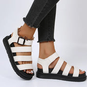 Sandales femme à brides larges – Confortables avec boucle réglable