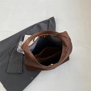 Sac bandoulière Elisa femme – sac en daim marron rouille élégant
