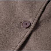 Manteau oversize femme à double boutonnage – Long revers statement pour automne