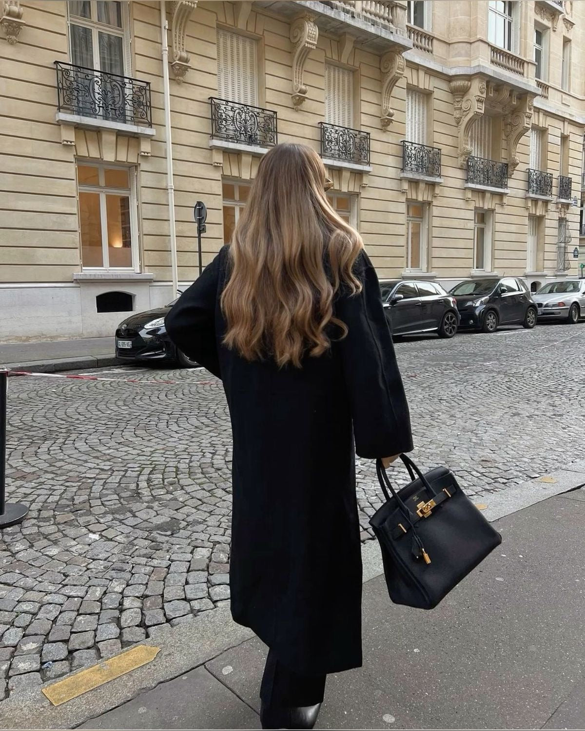 Manteau oversize femme à double boutonnage – Long revers statement pour automne