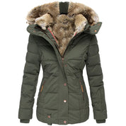 Veste d’hiver Vivianne femme – manteau élégant à col amovible