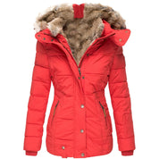 Veste d’hiver Vivianne femme – manteau élégant à col amovible