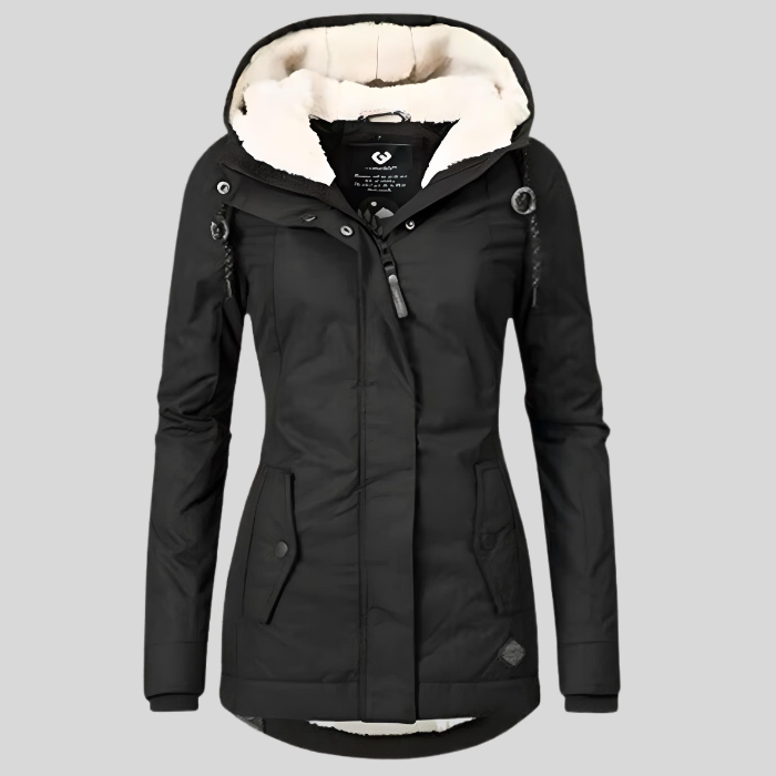 Manteau d’hiver femme Maggie long imperméable avec capuche
