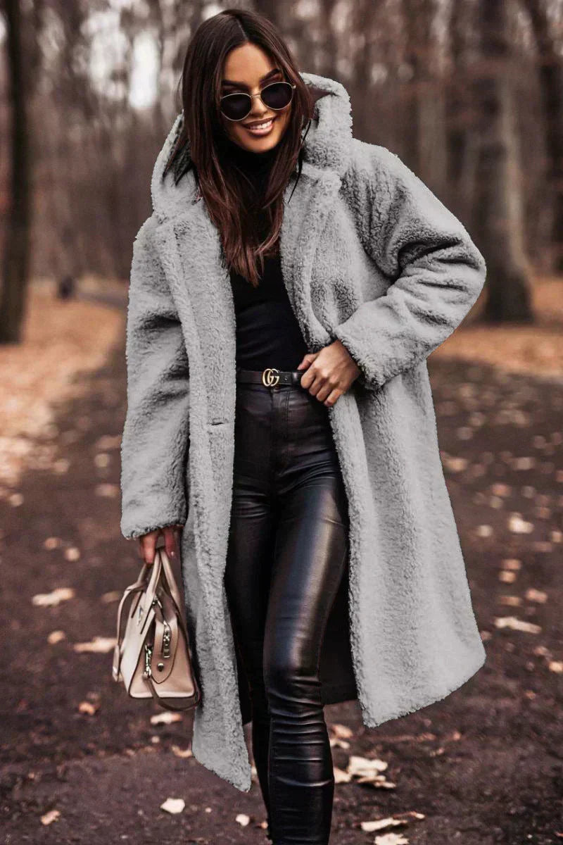 Trench-coat femme CLARA – manteau cintré avec ceinture & double boutonnage