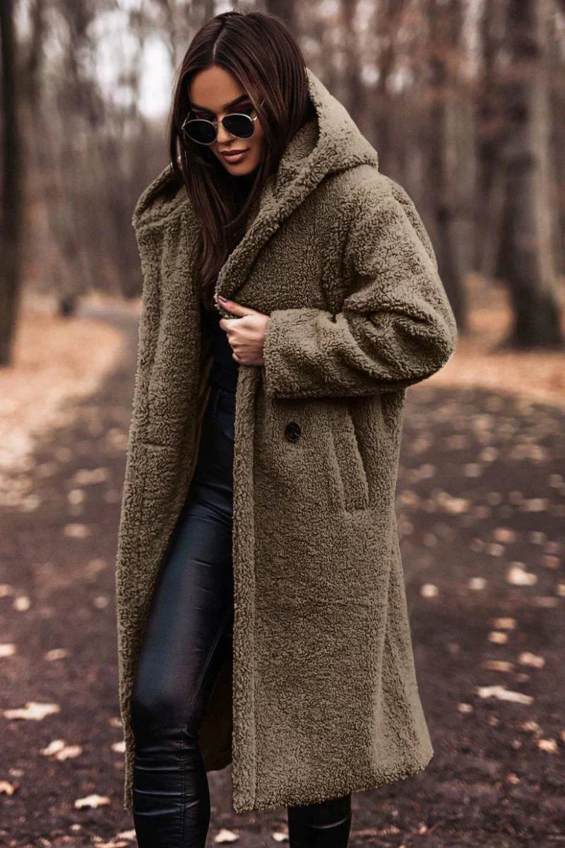 Trench-coat femme CLARA – manteau cintré avec ceinture & double boutonnage