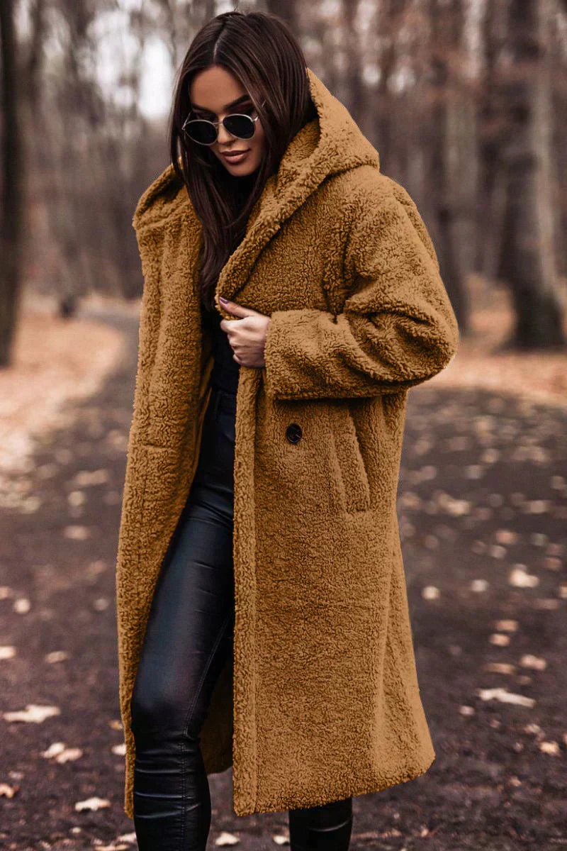 Trench-coat femme CLARA – manteau cintré avec ceinture & double boutonnage