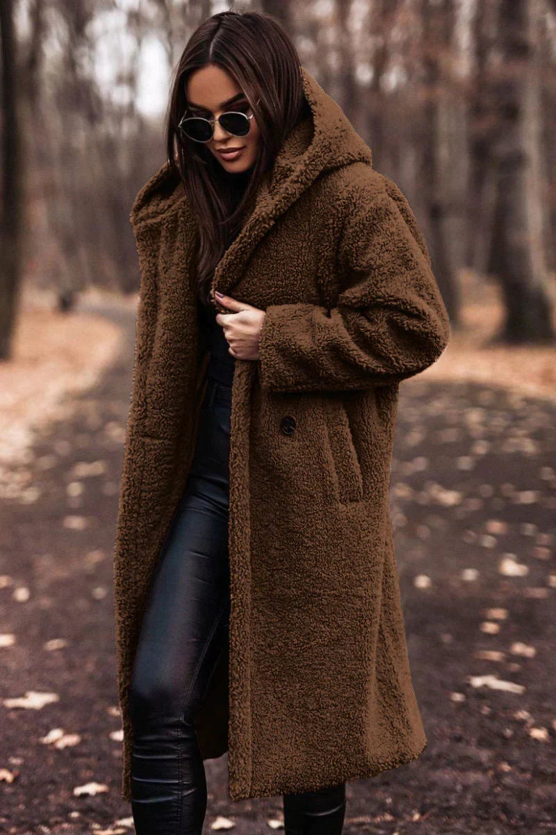 Trench-coat femme CLARA – manteau cintré avec ceinture & double boutonnage