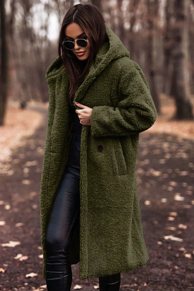 Trench-coat femme CLARA – manteau cintré avec ceinture & double boutonnage