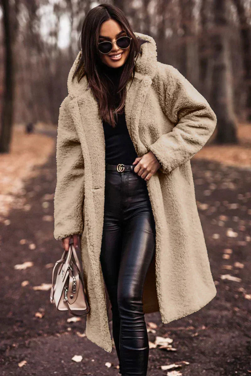 Trench-coat femme CLARA – manteau cintré avec ceinture & double boutonnage