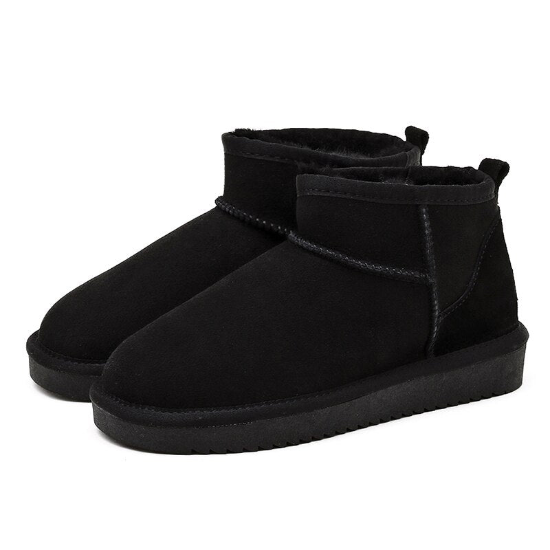 Bottines femme style uggs – chaudes, fourrées & déperlantes